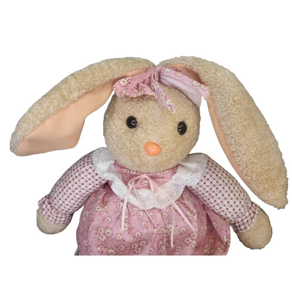 Easter Unlimited Easter Pets Brown Bunny Rabbit Stuffed Animal Plush Wire Ears - Picture 2 of 13